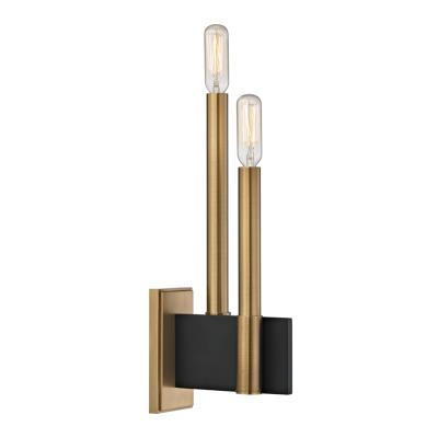 Hudson Valley - 8812-AGB - Abrams - Two Light Wall Sconce - Aged Brass