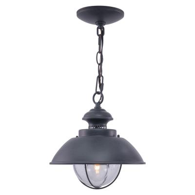 Vaxcel - T0265 - Harwich - One Light Outdoor Pendant - Textured Gray