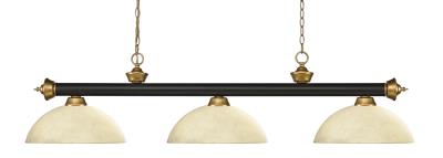 Three Light Billiard - Bronze / Satin Gold