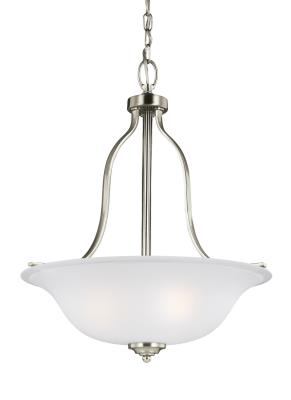 Generation Lighting Canada. - 6639003-962 - Emmons - Three Light Pendant - Brushed Nickel