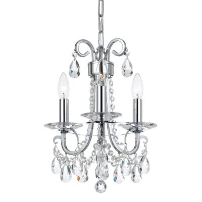 Three Light Mini Chandelier - Polished Chrome