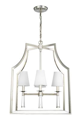 Crystorama - 8864-PN - Baxter - Four Light Chandelier - Polished Nickel