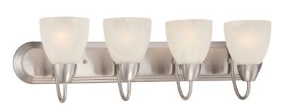 Torino - Four Light Bath Bar - Brushed Nickel