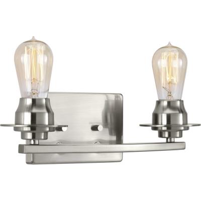 Progress Lighting - P300009-009 - Debut - Two Light Bath - Brushed Nickel