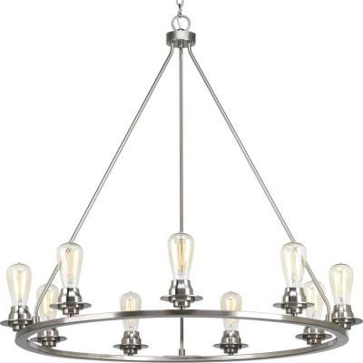 Progress Lighting - P400016-009 - Debut - Nine Light Chandelier - Brushed Nickel