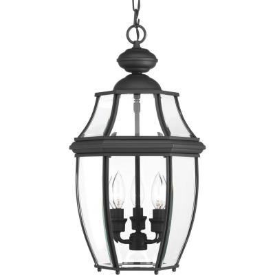 Progress Lighting - P6533-31 - New Haven - Three Light Hanging Lantern - Black