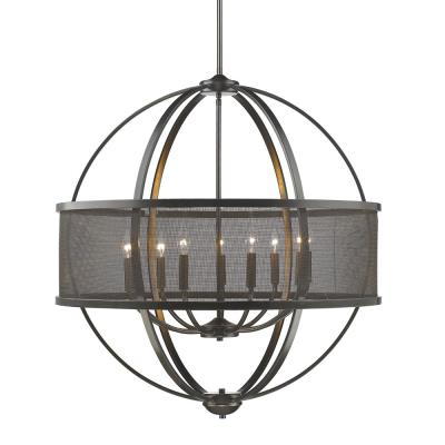 Golden - 3167-9 EB-EB - Colson EB - Nine Light Chandelier - Etruscan Bronze