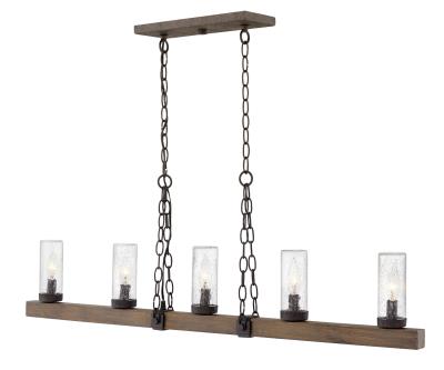 Five Light Linear Lantern - Sequoia