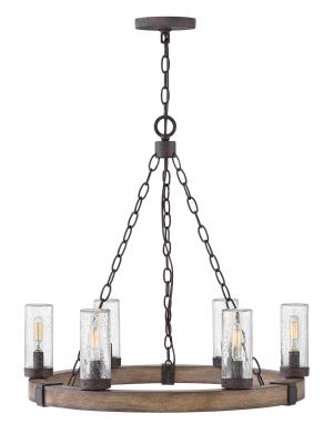 Hinkley - 29206SQ - Sawyer - LED Outdoor Chandelier - Sequoia