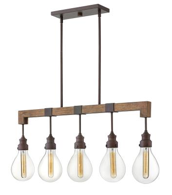 LED Linear Chandelier - Industrial Iron