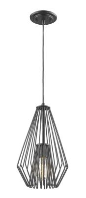 One Light Pendant - Matte Black