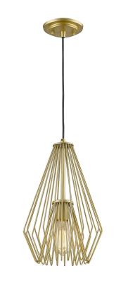 One Light Pendant - Metallic Gold