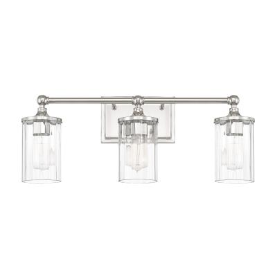 Three Light Vanity - Polished Nickel