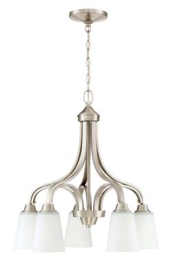 Craftmade - 41915-BNK - Grace - Five Light Chandelier - Brushed Polished Nickel