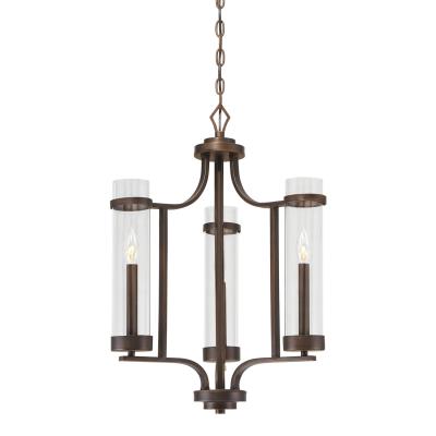Kichler 43155OZL18 Transitional LED Chandelier from Monroe Collection in Bronze//Dark Finish