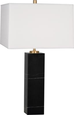 Robert Abbey - B796 - Jonathan Adler Canaan - One Light Table Lamp - Black Marble Base w/Antique Brass