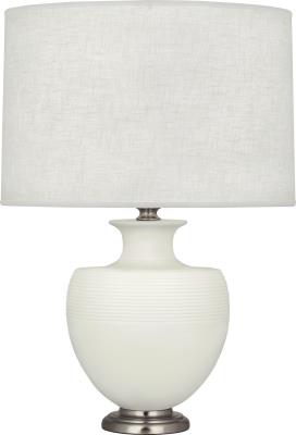 Robert Abbey - MLY20 - Michael Berman Atlas - One Light Table Lamp - Matte Lily Glazed w/Dark Antique Nickel