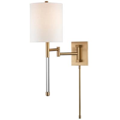 One Light Wall Sconce - Aged Brass