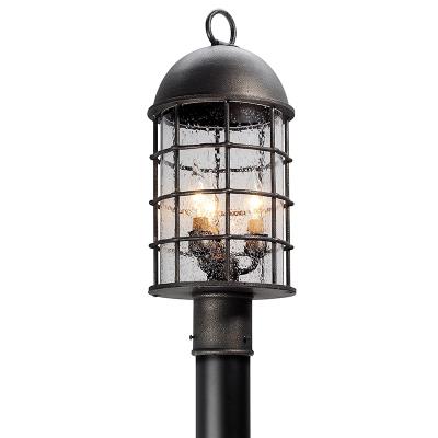 Three Light Post Lantern - Aged Pewter