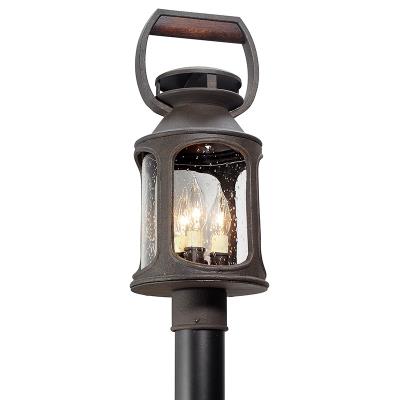 Three Light Post Lantern - Centennial Rust