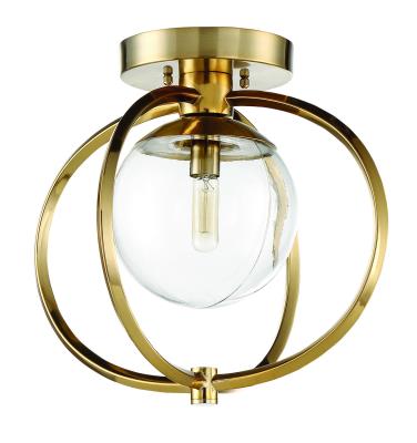 Craftmade - 45551-SB - Piltz - One Light Semi Flush Mount - Satin Brass