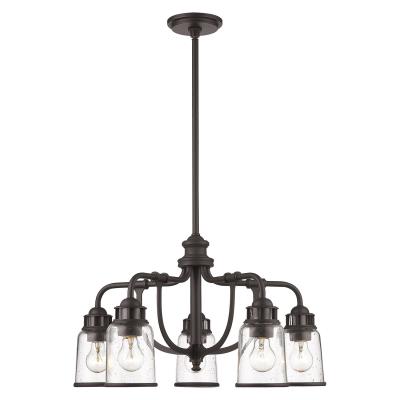 Livex Lighting - 40025-07 - Lawrenceville - Five Light Chandelier - Bronze