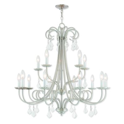 Livex Lighting - 40879-91 - Daphne - 15 Light Foyer Chandelier - Brushed Nickel