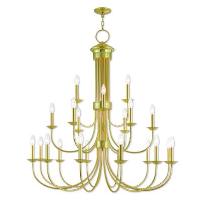 Livex Lighting - 42688-02 - Estate - 21 Light Foyer Chandelier - Polished Brass