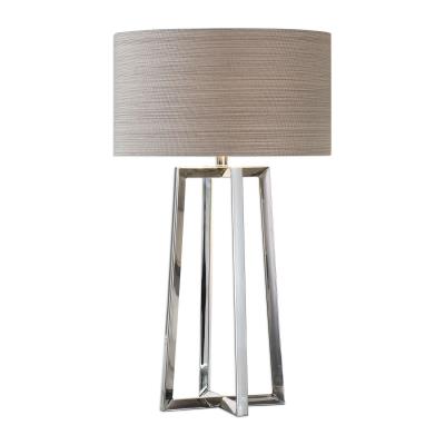 One Light Table Lamp - Polished Stainless Steel