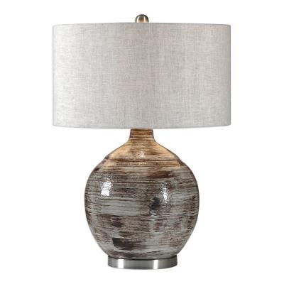 One Light Table Lamp - Brushed Nickel