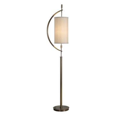 One Light Floor Lamp - Antique Brass