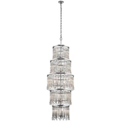 Stokes Lighting Kichler 43758ch Piper 18 Light Chandelier Chrome