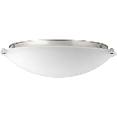 Progress Lighting - P350056-009-30 - Linen Dome Led - LED Flush Mount - Brushed Nickel