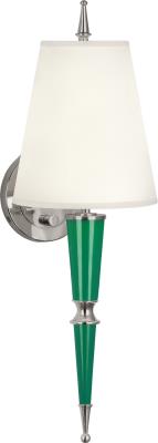 Robert Abbey - G603X - Jonathan Adler Versailles - One Light Wall Sconce - Emerald Lacquered Paint w/Polished Nickel