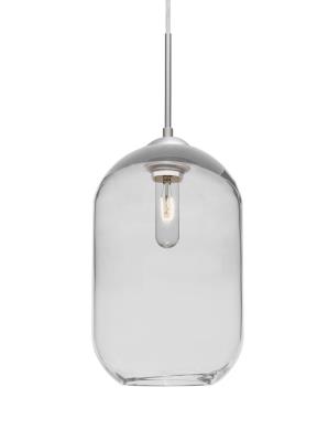 Besa - 1JT-OMEGA12CL-SN - Omega 12 - One Light Pendant - Satin Nickel