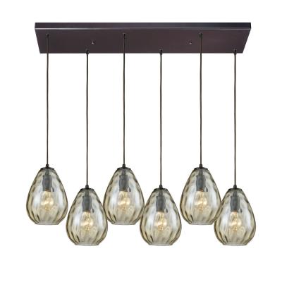 ELK Home - 10780/6RC - Lagoon - Six Light Pendant - Oil Rubbed Bronze