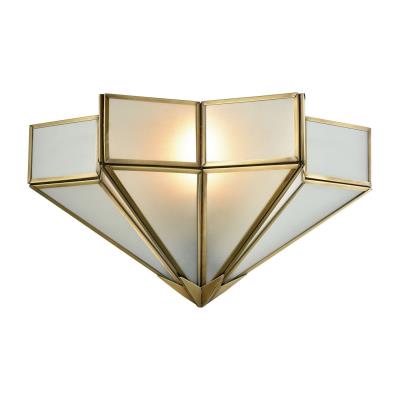 One Light Wall Sconce - Brushed Brass