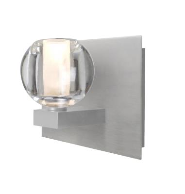 Besa - 1WF-BOCACL-LED-SN - One Light Vanity - Satin Nickel