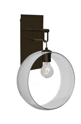 Besa - 1WP-PLATOCL-BR-NI - One Light Wall Pendant - Bronze