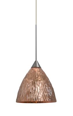 Besa - 1XT-EVECS-SN - One Light Pendant - Satin Nickel