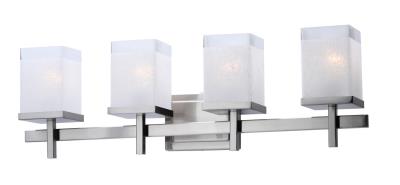 Maxim - 2154LNSN - Tetra - Four Light Bath Vanity - Satin Nickel