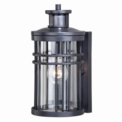 Vaxcel - T0366 - Wrightwood - One Light Motion Sensor Outdoor Wall Light - Vintage Black