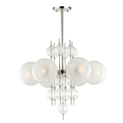 Hudson Valley - 6427-PN - Calypso - Six Light Chandelier - Polished Nickel