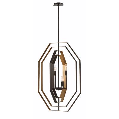 Bensons Lighting Eurofase 34075 012 Four Light Chandelier Oil Rubbed Bronze Antique Gold