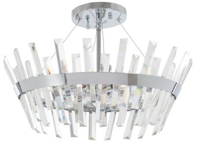 Echo Radiance - Six Light Semi Flush Mount - Chrome