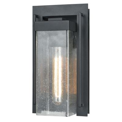 Tra Lights Elk Lighting 47500 1 Overton One Light Outdoor Wall Sconce Matte