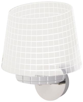Sconces Single Glass Contemporary Modern Chrome Light Brite