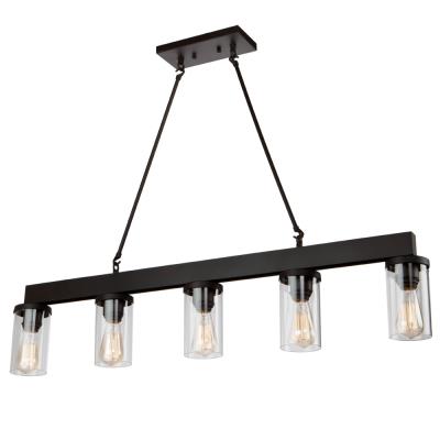 Artcraft - AC10008 - Menlo Park - Five Light Island Pendant - Oil Rubbed Bronze