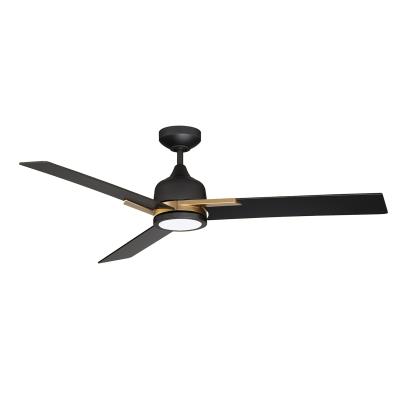 Kendal Canada - AC22452-BLK/OCB - Triton - 52``Ceiling Fan - Black & Oilcan Brass Kendal Canada - AC22452-BLK/OCB - Triton - 52``Ceiling Fan - Black & Oilcan Brass