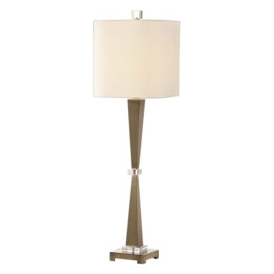 Modern Desk Table Lamps Creative Lighting Uttermost 29618 1 Niccolai One Light Table Lamp Brushed Nickel
